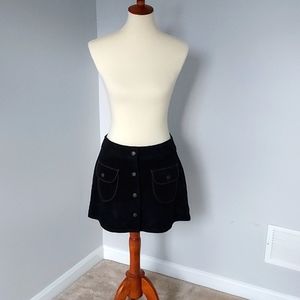 Romeo Gigli mini skirt suede